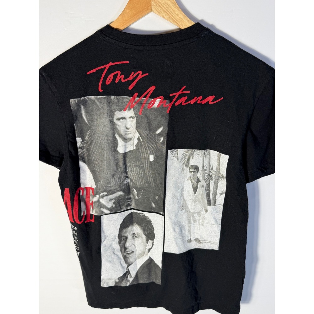 Reason Clothing Scarface Tony Montana Graphic T-Shirt Black Mens Small Movie Tee